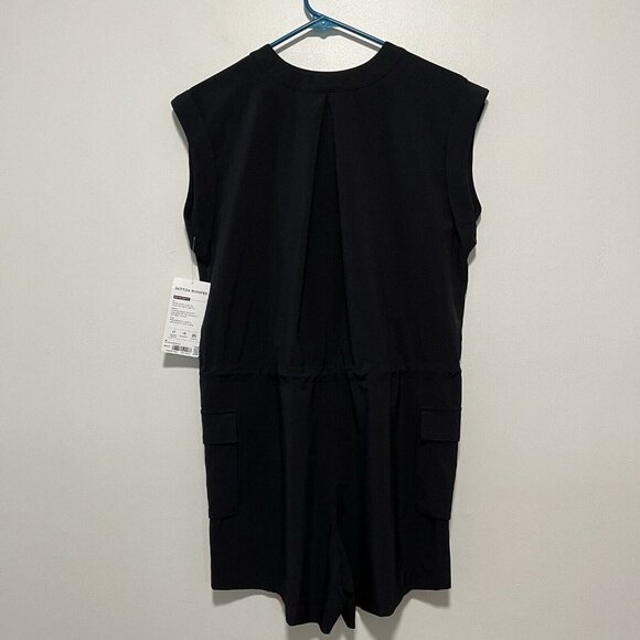 Athleta Black Sutton Romper Size 4 - Picture 7 of 7